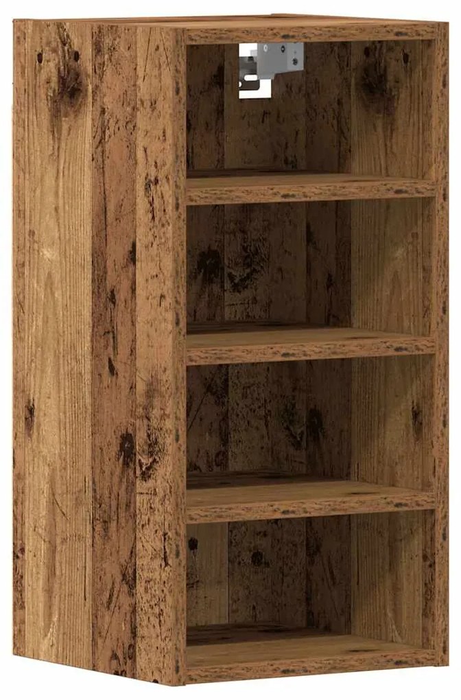 vidaXL κρεμαστό ντουλάπι Riga Παλιό ξύλο 30x29,5x60 cm