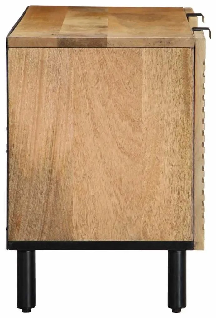Ντουλάπι τηλεόρασης καφέ 105x33x46 cm από μασίφ ξύλο Mango - Καφέ