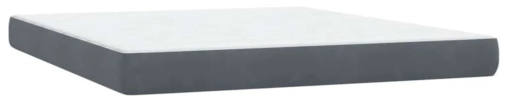 ΚΡΕΒΑΤΙ BOXSPRING ΜΕ ΣΤΡΩΜΑ ΣΚΟΥΡΟ ΓΚΡΙ 180X210 ΕΚ. ΒΕΛΟΥΔΙΝΟ 3317086