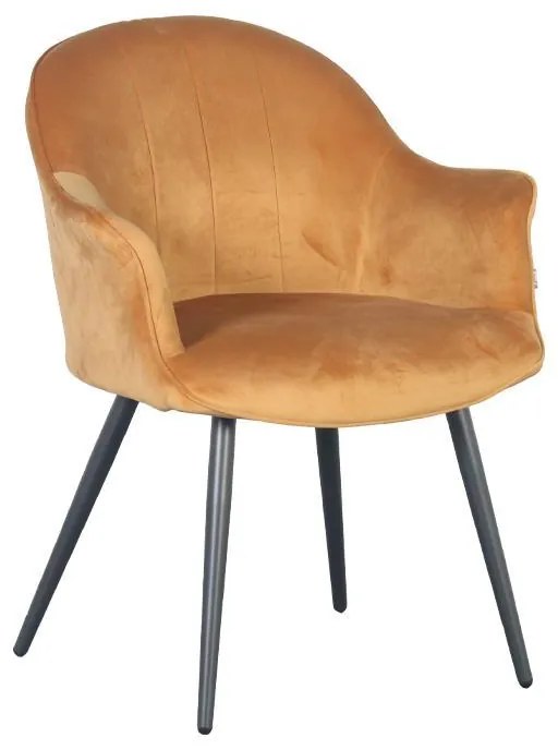 Πολυθρόνα Τραπεζαρίας C-985 Fylliana Μουσταρδί 65x65x83εκ. 2αδα 65x65x83 εκ.