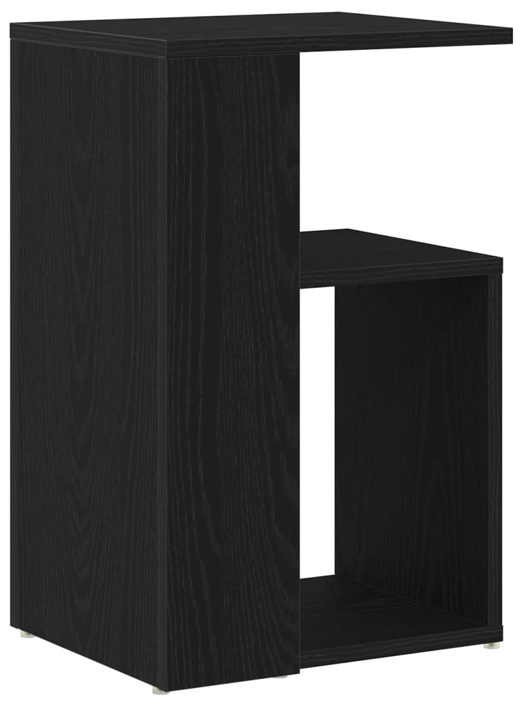 vidaXL Τραπέζι πλευράς Μαύρο Δρυς 36x30x56 εκ Επεξεργασμένο ξύλο
