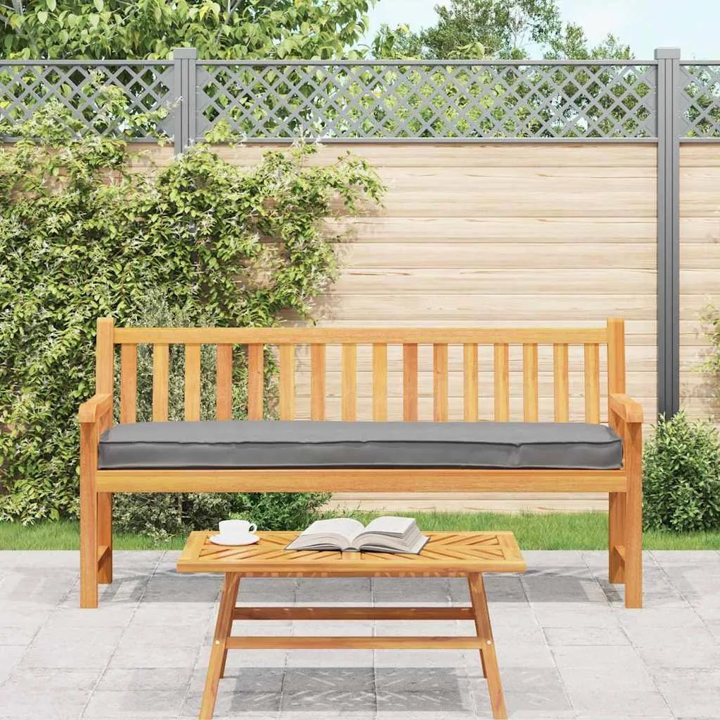 vidaXL Μαξιλάρι Παλέτας Για Πάγκο Γκρι 200 x 40 x 8 cm με Ύφασμα Oxford