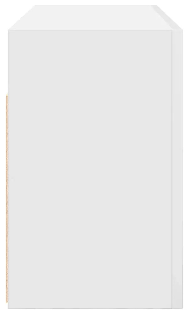 vidaXL Ντουλάπι τοίχου μπάνιου λευκό Ξύλινο μηχανουργικό ξύλο