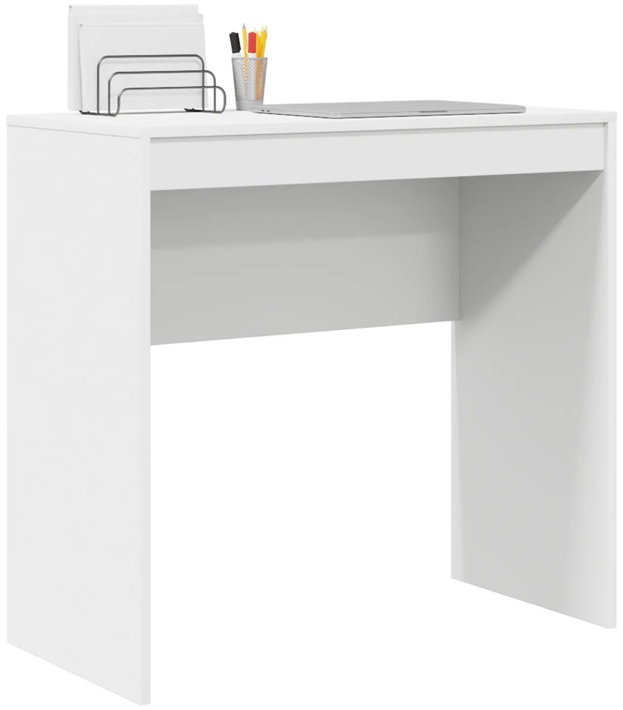 vidaXL Γραφείο Γραφής Λευκό MDF 80 x 40 x 76 cm Απλό Ορθογώνιο