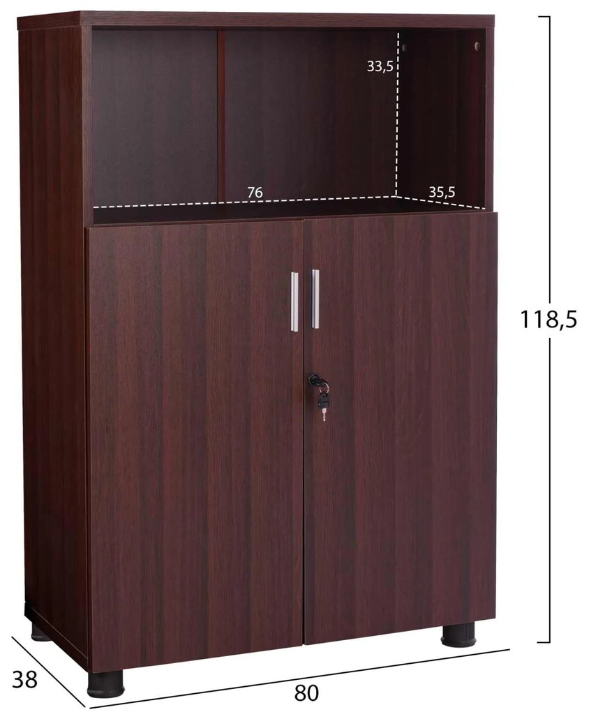 ΝΤΟΥΛΑΠΙ ΓΡΑΦΕΙΟΥ VALORA ΕΠΑΓΓΕΛΜΑΤΙΚΟ HM2058.12 WENGE 80x38x118,5