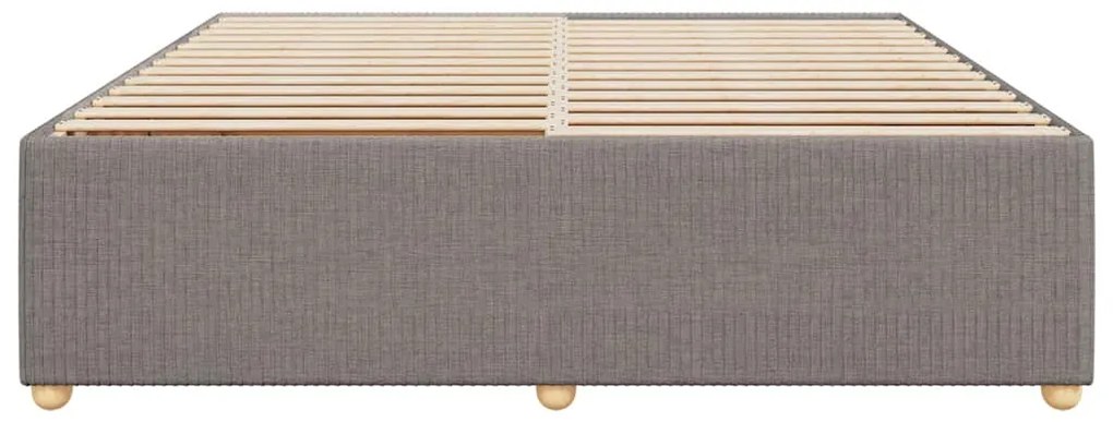 vidaXL Σκελετός Κρεβατιού Χωρίς Στρώμα Taupe 180x200 εκ. Υφασμάτινο