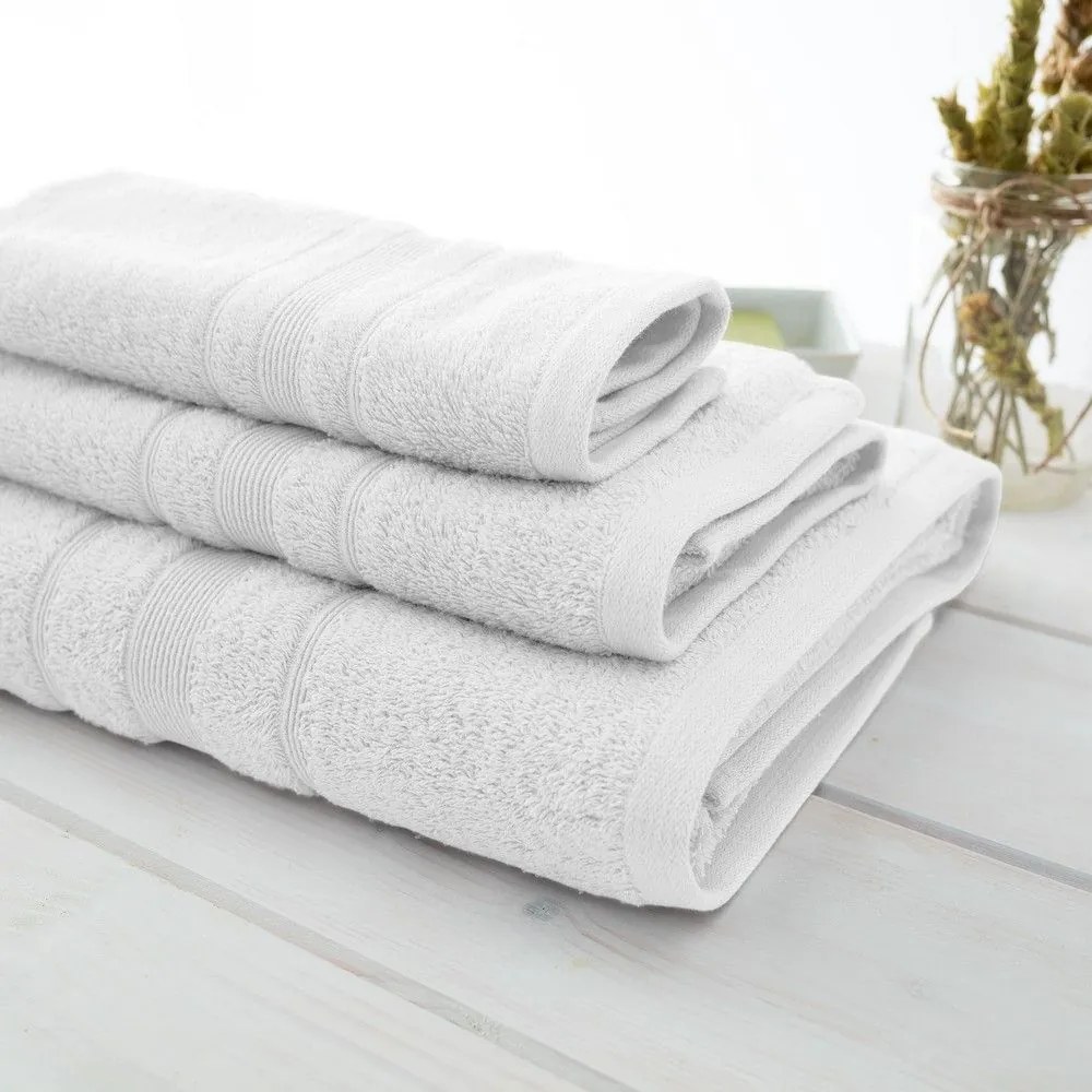 Πετσέτα Sithonia-500 White Vesta Home Χεριών 30x50cm 100% Βαμβάκι