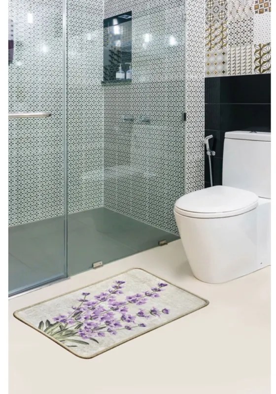 Χαλάκι μπάνιου Chilai Home 359CHL4281, 60x40, 100% πολυαμίδιο, Αντιολισθητικό, Πολύχρωμο