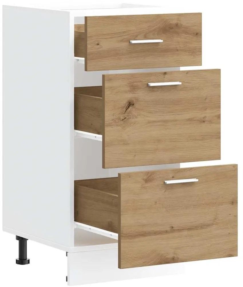 Κάτω ντουλάπι Artisan Oak 40x46x81,5 cm Κατασκευασμένο ξύλο - Καφέ