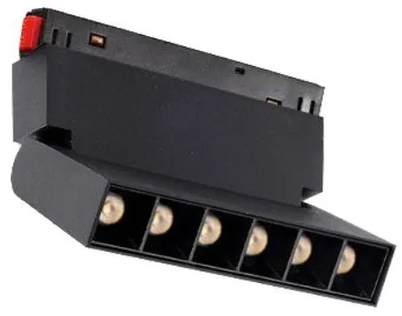 ΣΠΟΤ ΜΑΓΝΗΤΙΚΗΣ ΡΑΓΑΣ LED 6W 24° 4000Κ CX20-DQ01 ΜΑΥΡΟ Eurolamp 145-59932