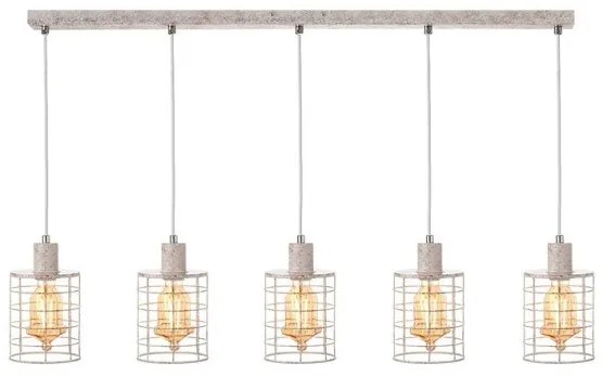 Κρεμαστό Φωτιστικό Οροφής 5xE27 Φ23,2cm Πλέγμα Dublin Aca-GN735PAW-Σκουριασμένο GN735PAW
