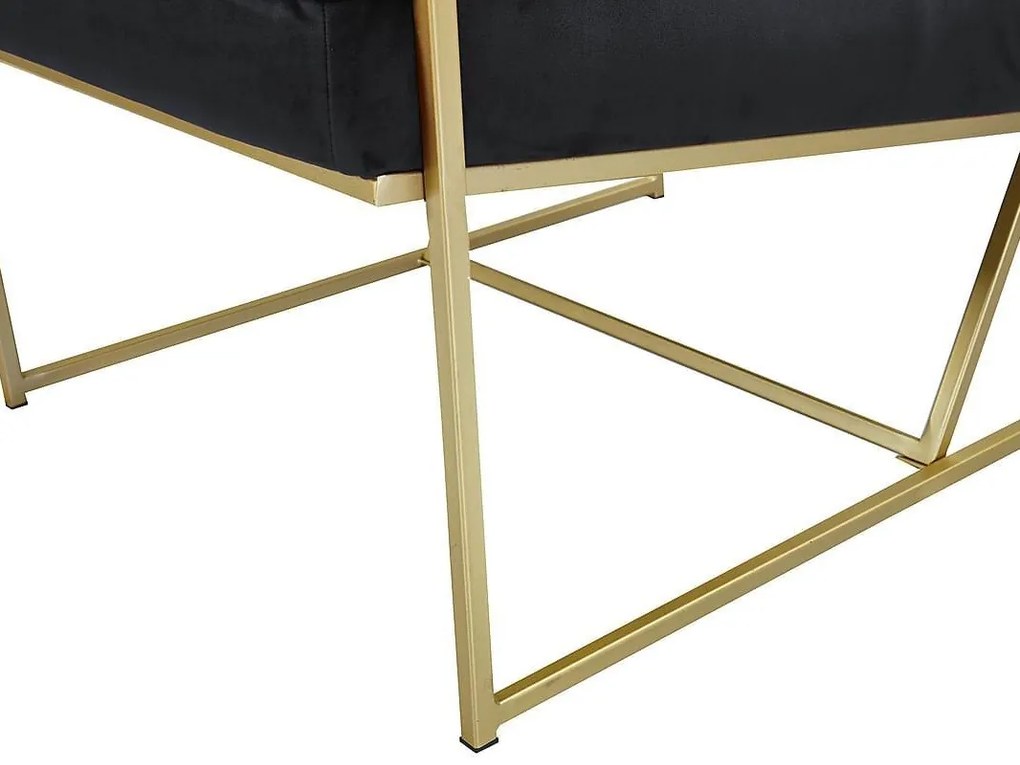 Πολυθρόνα Concept 55 198, Μαύρο, 80x62x79cm, Ταπισερί, Πόδια: Μέταλλο | Epipla1.gr