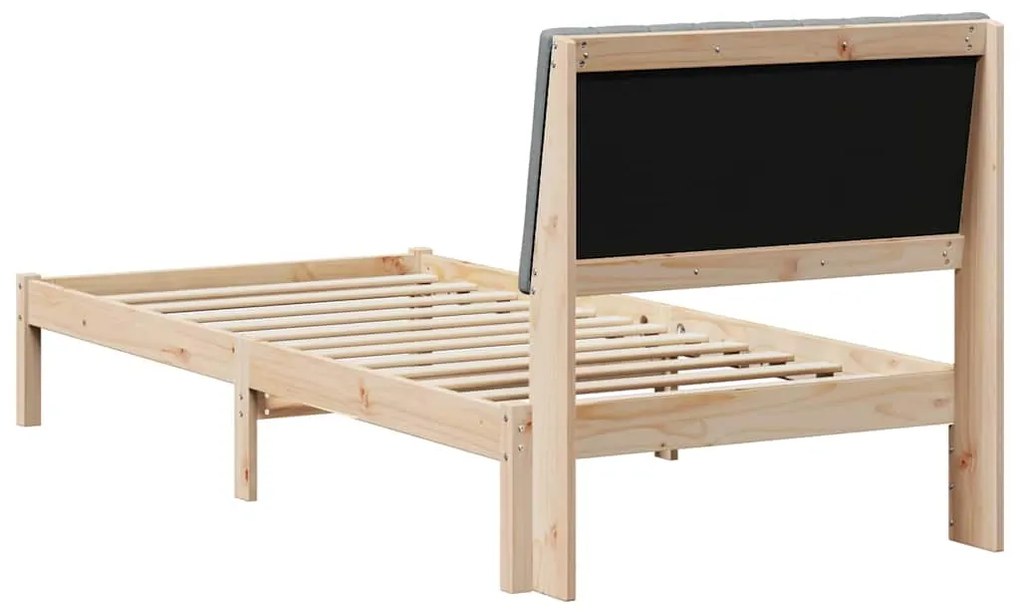 vidaXL Σκελετός Κρεβατιού Καφέ 90 x 190 cm Στερεά ξυλεία πεύκου