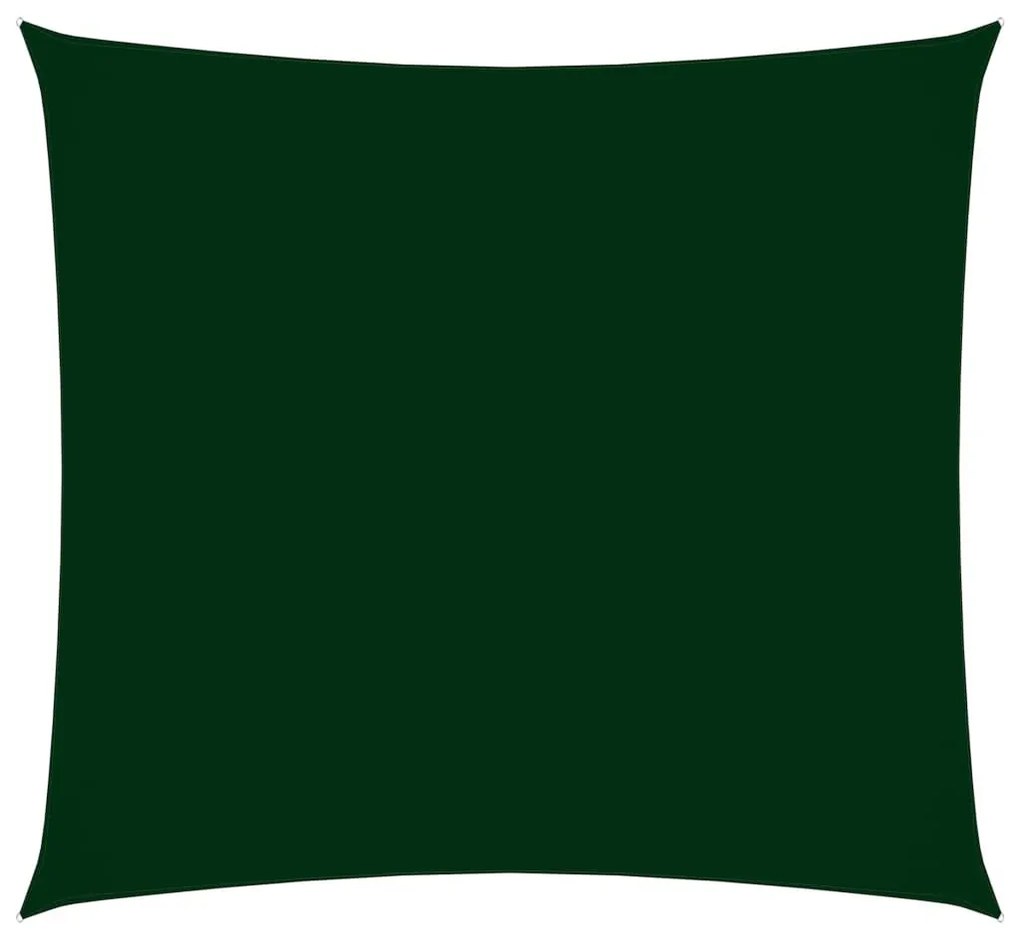 Πανί Σκίασης Τετράγωνο Σκούρο Πράσινο 5 x 5 μ από Ύφασμα Oxford - Πράσινο