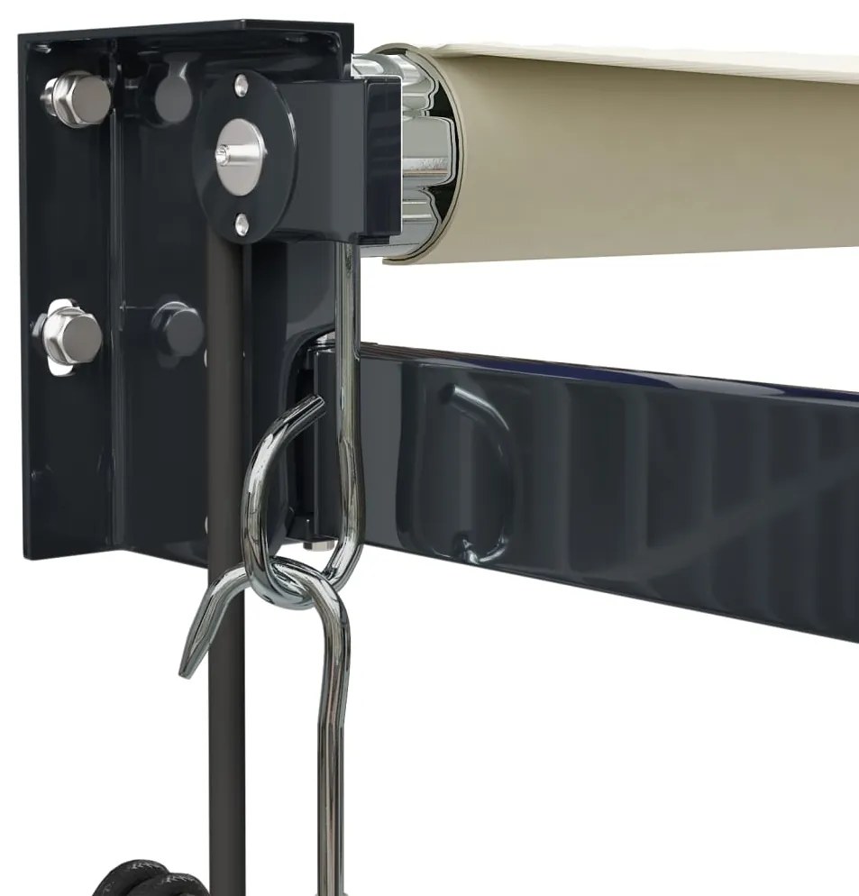 vidaXL Τέντα Πτυσσόμενη Αυτόματη Κρεμ 3,5 x 2,5 μ.