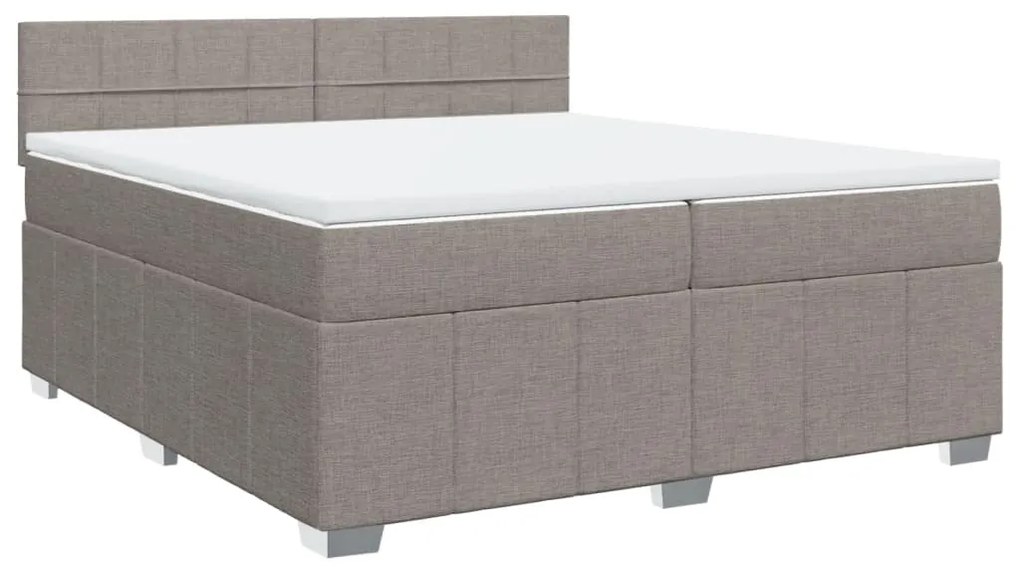 ΚΡΕΒΑΤΙ BOXSPRING ΜΕ ΣΤΡΩΜΑ TAUPE 200X200 ΕΚ. ΥΦΑΣΜΑΤΙΝΟ 3287179