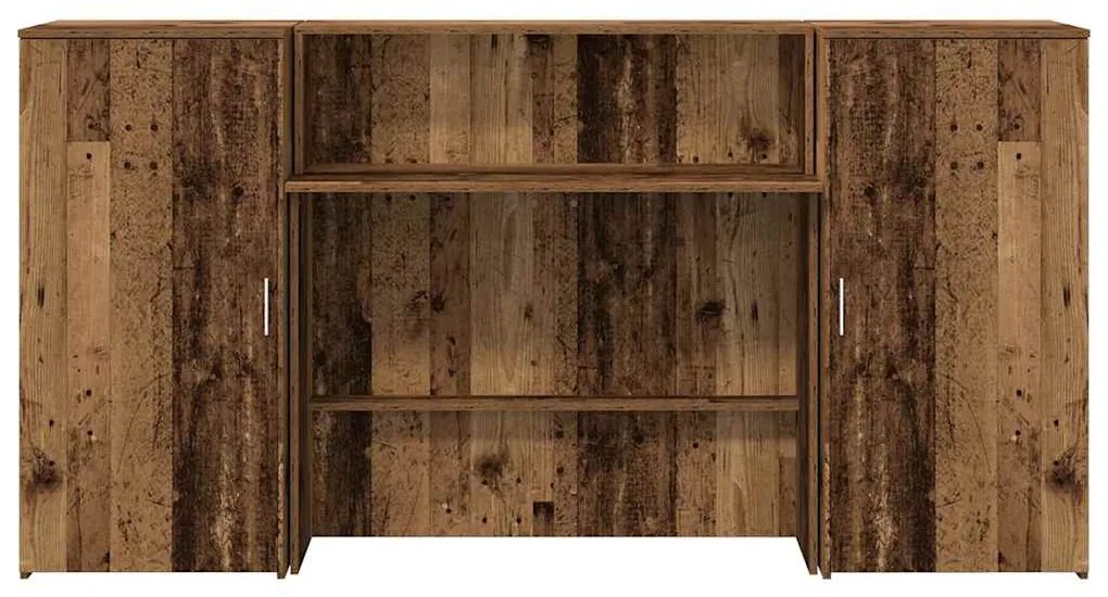 vidaXL Γραφείο υποδοχής Παλιό Ξύλο 200x50x103,5 εκ. Επεξεργασμένο Ξύλο