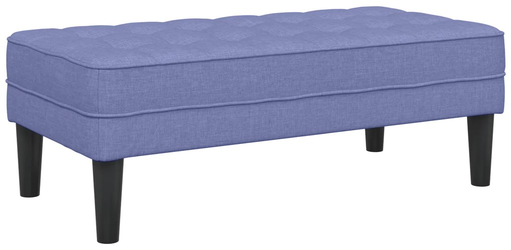 vidaXL Παγκάκι Τζην Μπλε 113x57x39 εκ. Υφασμάτινο