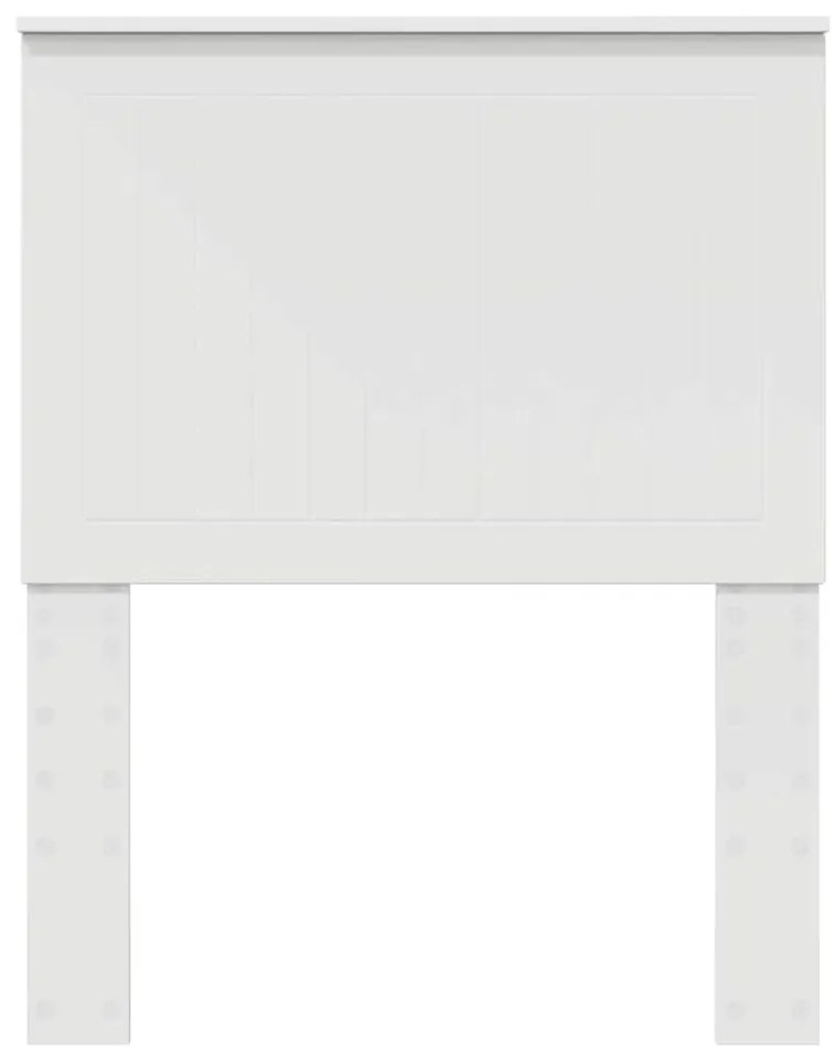 vidaXL Κεφαλάρι με κεφαλάρι Λευκό 75 cm Επεξεργασμένο ξύλο