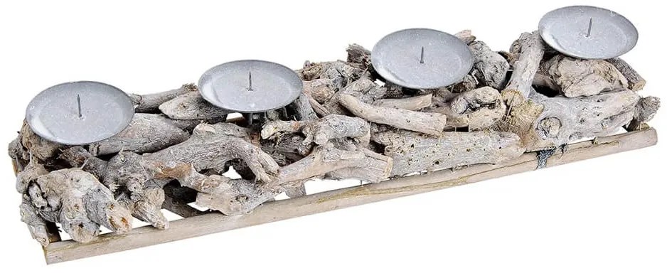 Διακοσμητικό Κηροπήγιο με 4 θέσεις και διαστάσεις 8x12x48cm