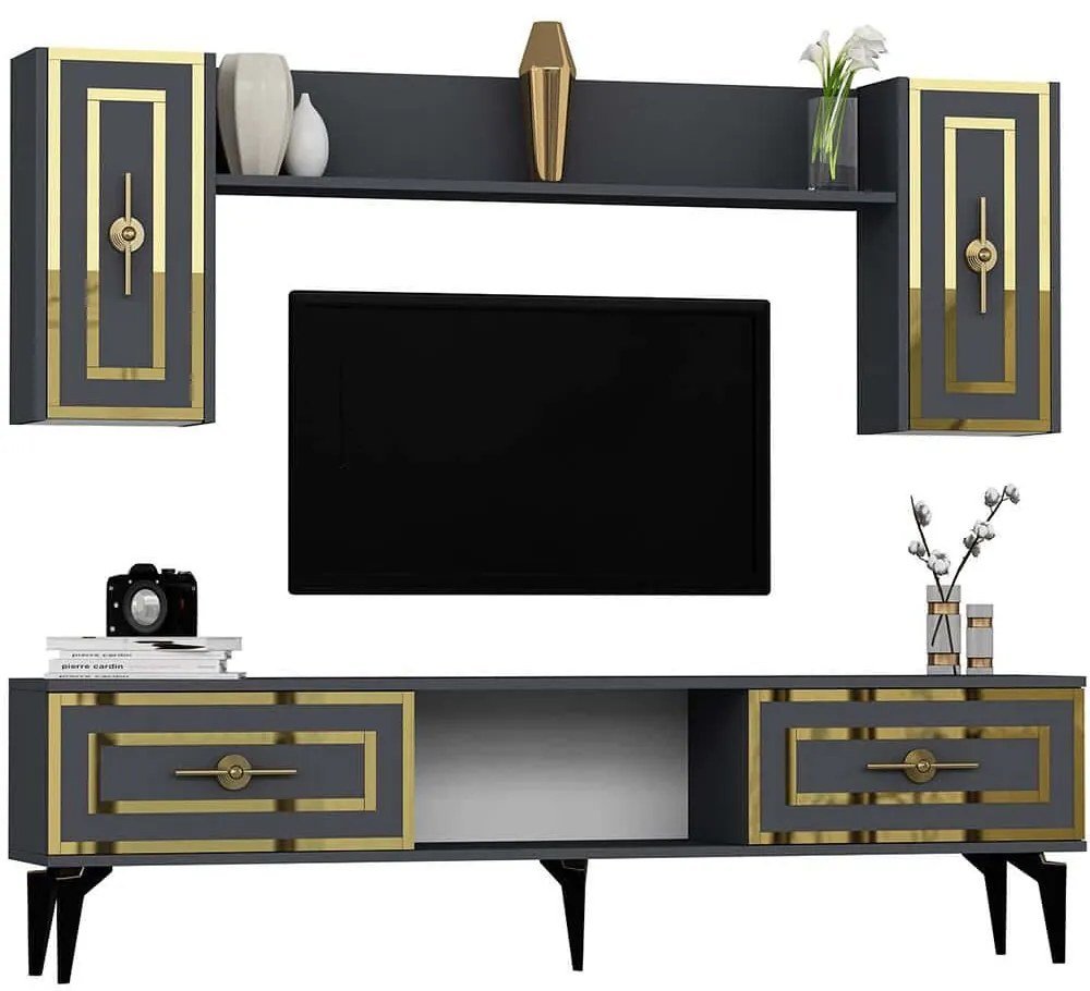 Σύνθεση Τηλεόρασης Viola 475OLV2983 150x29,6x44,6cm Anthracite