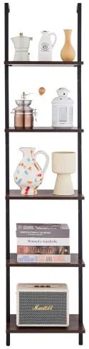 VEVOR Industrial Square Pipe Shelf 5 Tier 15.6x11.8in Wall-Mount for Bedroom
