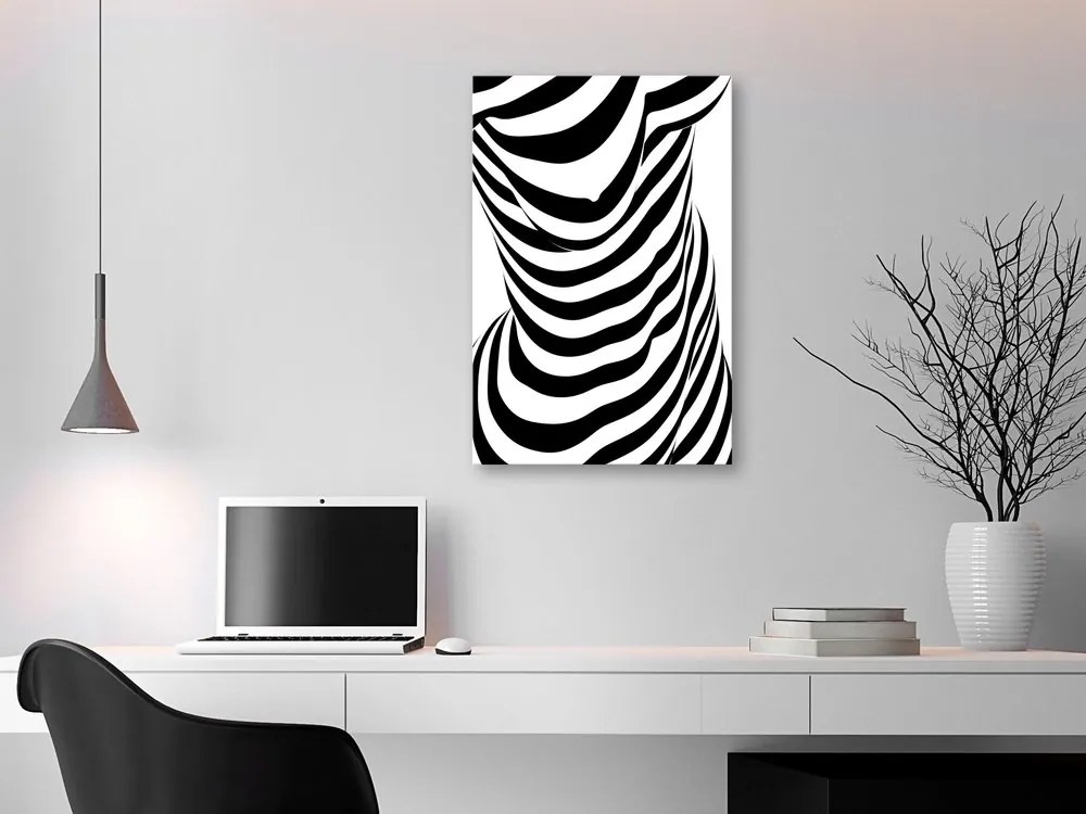 Πίνακας - Zebra Woman (1 Part) Vertical - 40x60