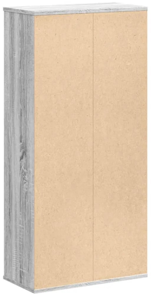 vidaXL Βιβλιοθήκη Γκρι Sonoma 50x25x105 εκ. από Επεξεργ. Ξύλο