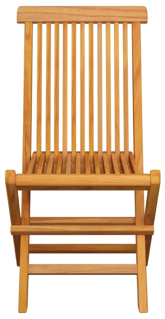 vidaXL Καρέκλες Κήπου 6 Τεμαχίων από Μασίφ Ξύλο Teak με Γκρι Μαξιλάρια