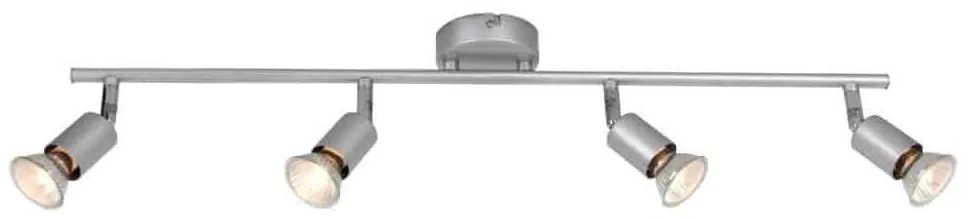 Φωτιστικό Οροφής - Σποτ MC634SL4 4ΧGU10 Trinity Silver Aca Decor Metal
