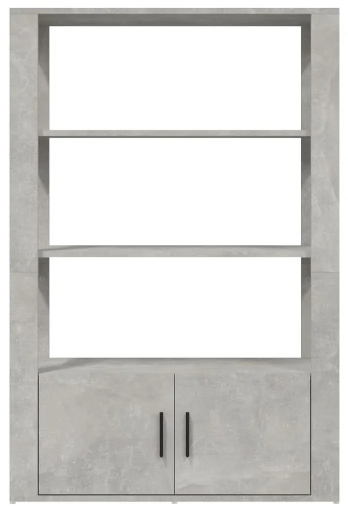 vidaXL Ντουλάπι Γκρι Σκυροδέματος 80x30x119,5 εκ. Επεξεργασμένο Ξύλο