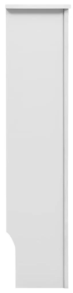 vidaXL Κάλυμμα Καλοριφέρ Λευκό 112 x 19 x 81,5 εκ. από MDF