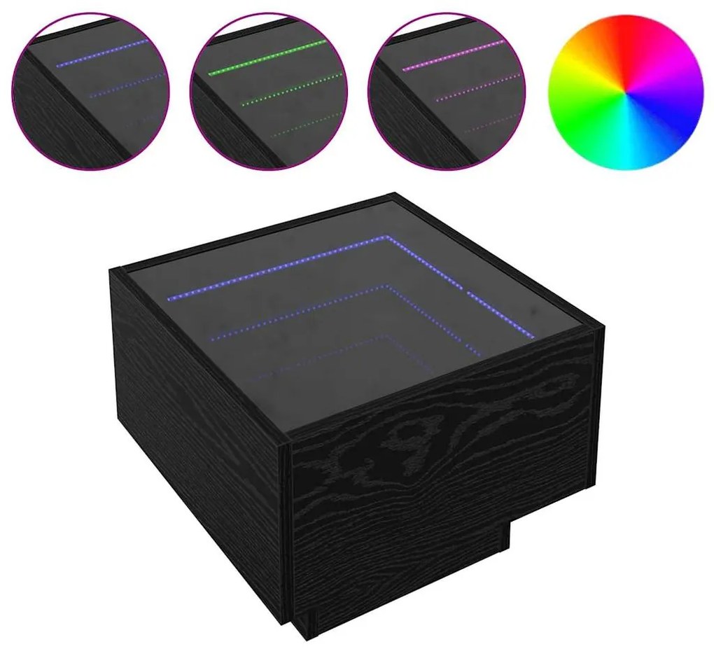 vidaXL Ντουλάπι αποθήκευσης Μαύρη δρυς 40 x 40 x 30 cm