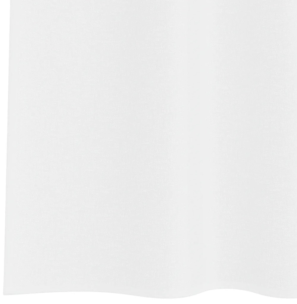 vidaXL Κουρτίνες με κουρτίνες 2 pcs Λευκό 140 x 225 cm Πολυεστέρας