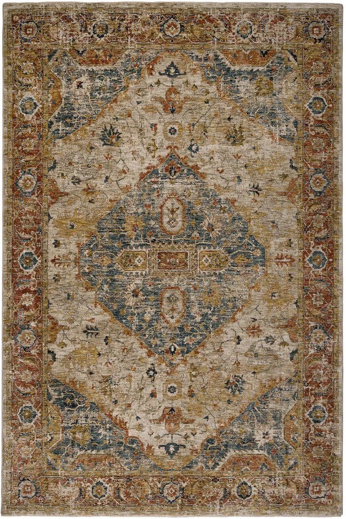 Χαλί Naf Naf Vittoria 155A Cream-Multi Βιοκαρπέτ 160X230cm