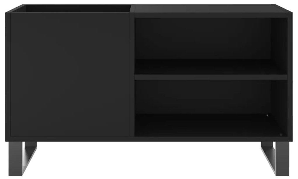 vidaXL Δισκοθήκη Μαύρη 85 x 38 x 48 εκ. από Επεξεργασμένο Ξύλο