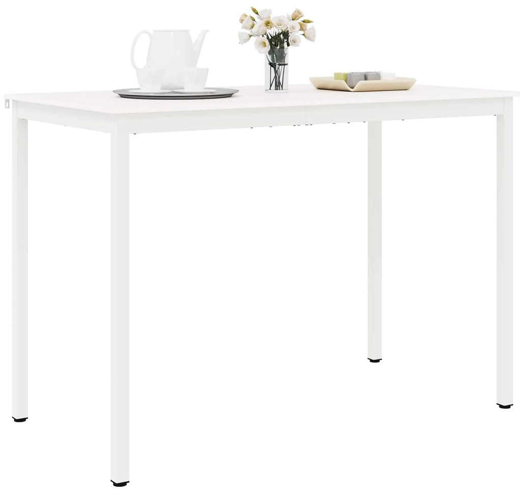 vidaXL Τραπέζι μπαρ Λευκό 110 x 55 x 105 εκ. Στερεά ξυλεία πεύκου