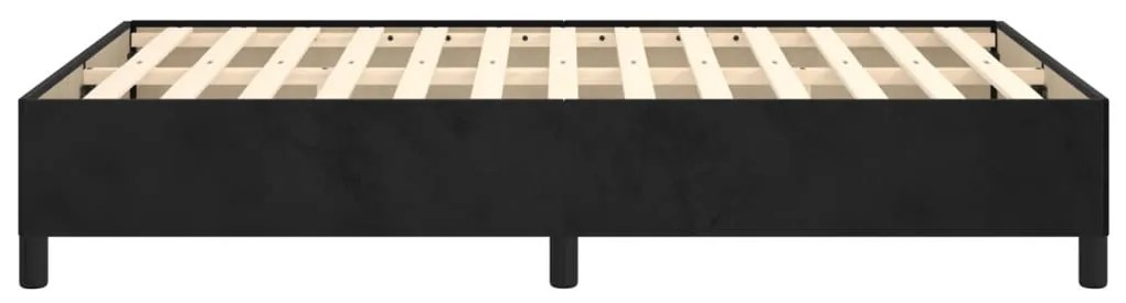 vidaXL Πλαίσιο Κρεβατιού χωρίς στρώμα Μαύρο 120x190 εκ. Βελούδινο