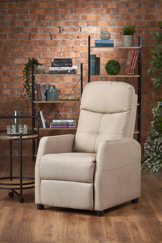 FELIPE recliner, color: beige DIOMMI V-CH-FELIPE-FOT-BEŻOWY