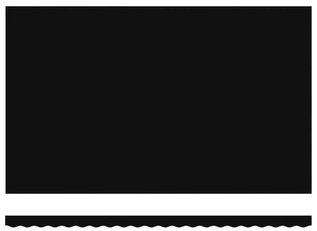 vidaXL Ύφασμα αντικατάστασης τέντας Μαύρο 480 x 345 εκ. Πολυεστέρας