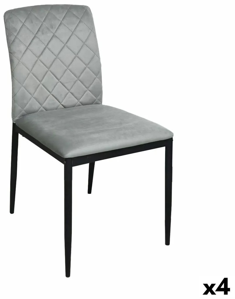 Καρέκλα Versa ZEGERS  Γκρι 58 x 83 x 44 cm (4 Μονάδες)