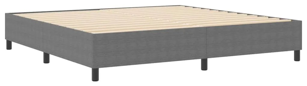 vidaXL Κρεβάτι με ελατήρια Ανοιχτό γκρι 200 x 200 cm Βελούδο