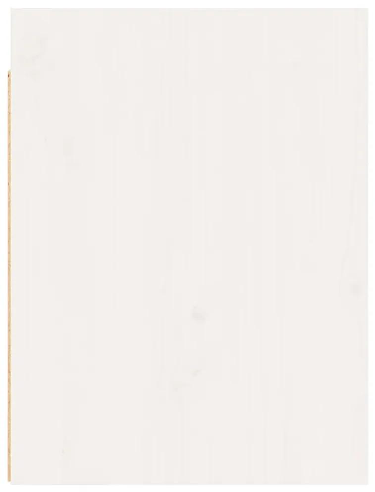 Ντουλάπια Τοίχου 2 τεμ. Λευκά 30x30x40 εκ. Μασίφ Ξύλο Πεύκου - Λευκό