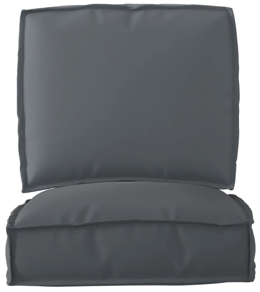 vidaXL Σετ Μαξιλαριών Πάγου 2 pcs Ανθρακί 50 x 50 x 12 cm