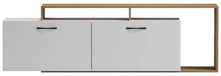Έπιπλο τηλεόρασης Tobler σε oak- λευκή απόχρωση 170x40x53εκ. 170x40x53 εκ.