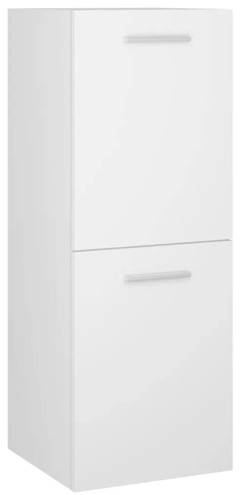 vidaXL Ντουλάπι Μπάνιου Λευκό 30 x 30 x 80 εκ. από Επεξ. Ξύλο