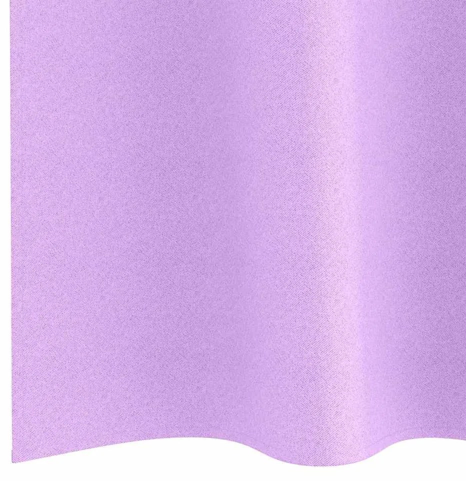 vidaXL Κουρτίνες Μαύρης Ύφανσης με Δαχτυλίδια 2 pcs Μοβ 260 x 140 εκ.