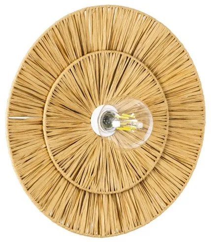 Boho Φωτιστικό Τοίχου - Απλίκα Μονόφωτο 02284 GloboStar-2284-Μπεζ 02284
