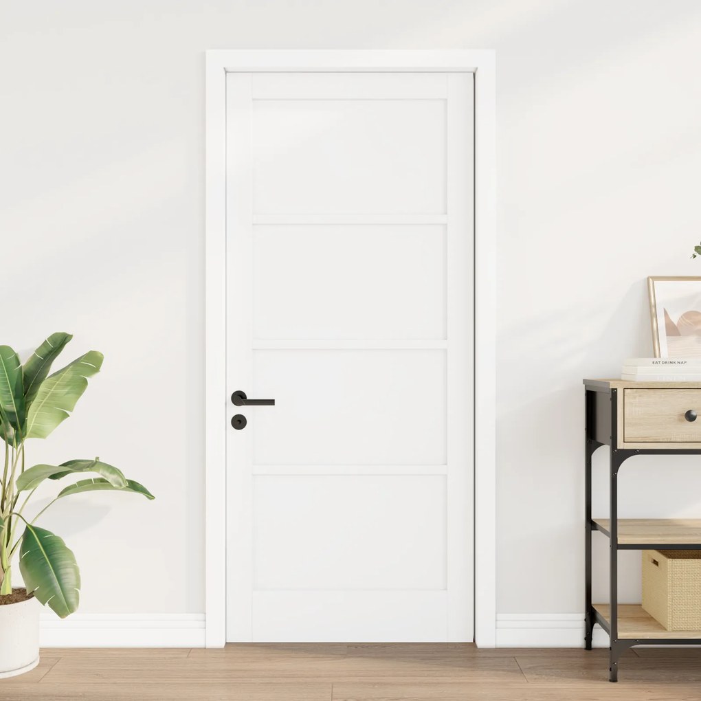 vidaXL Εσωτερική Πόρτα 'ORKDAL' Λευκή 86x198.5x4 εκ. Ξύλο Πεύκου