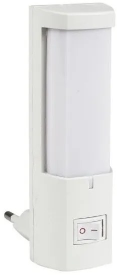 Φωτιστικό Νυκτός LED 1W Λευκό Διακόπτης 6253 Spotlight-6253-Λευκό 6253